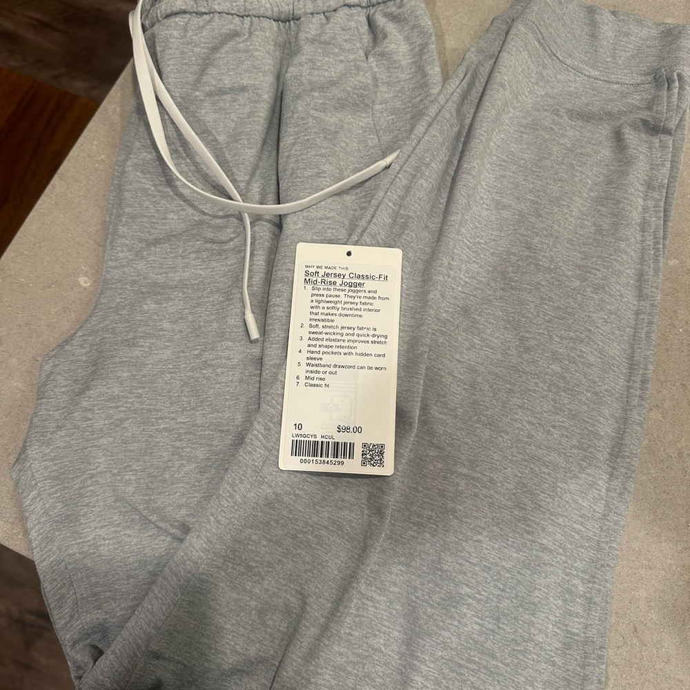 Lululemon Athletica Soft Jersey Classic-Fir Mid-Rise Jogger